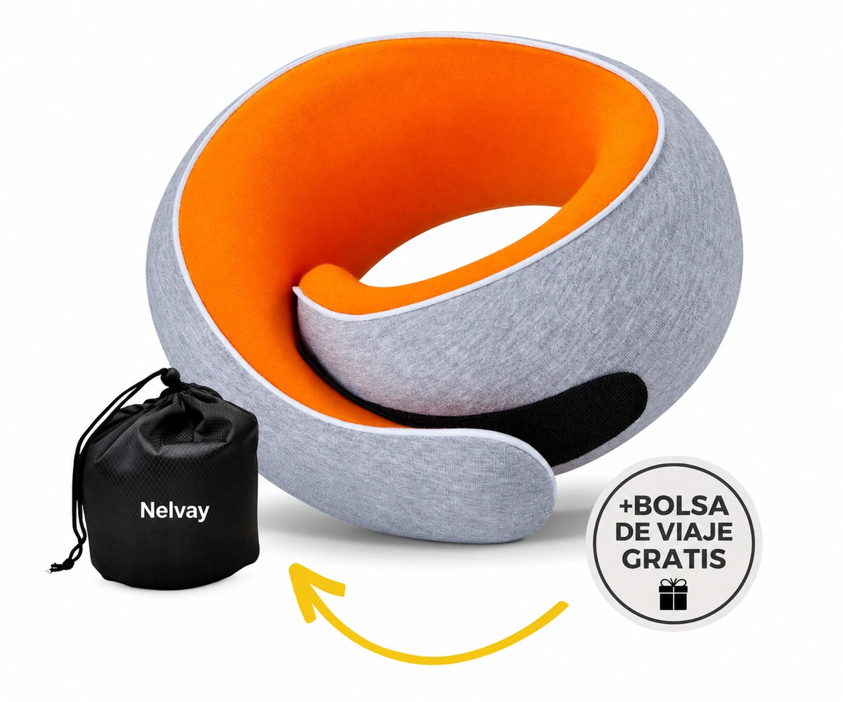 Almohada de viaje NELVAY naranja