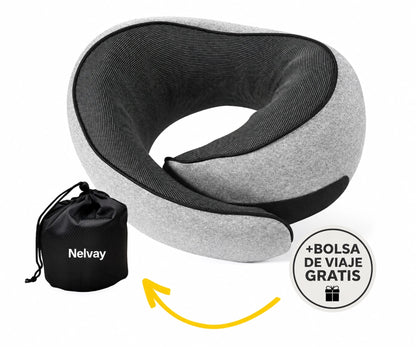 Almohada de viaje NELVAY gris