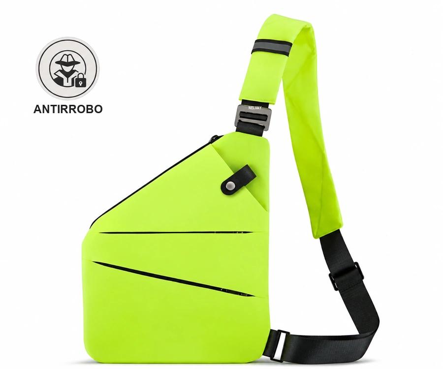 Bolso antirrobo Nelvay color verde neón