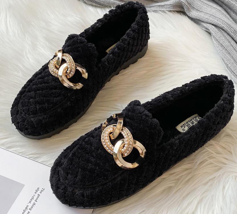 Lilly | Women's Winter Plush Loafers – Cozy, Warm & Effortlessly Chic