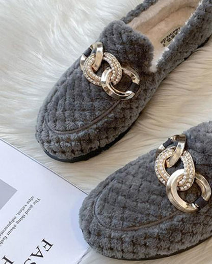 Lilly | Women's Winter Plush Loafers – Cozy, Warm & Effortlessly Chic