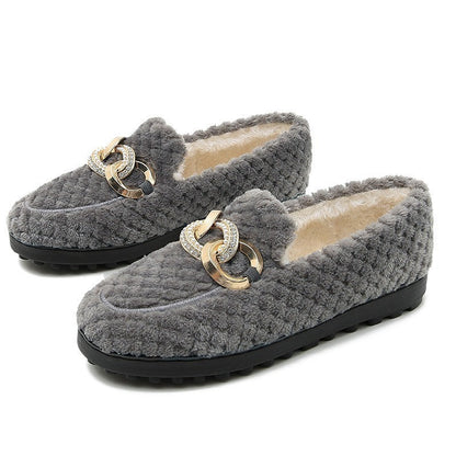 Lilly | Women's Winter Plush Loafers – Cozy, Warm & Effortlessly Chic