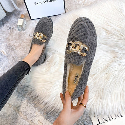 Lilly | Women's Winter Plush Loafers – Cozy, Warm & Effortlessly Chic