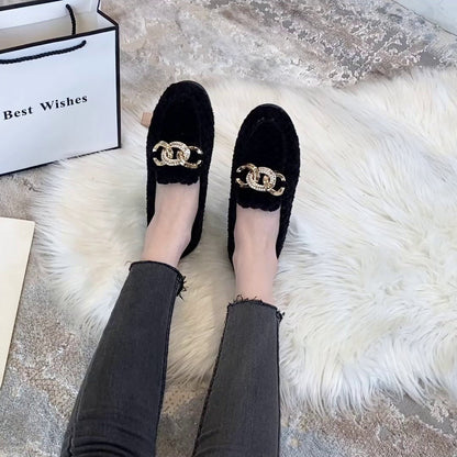 Lilly | Women's Winter Plush Loafers – Cozy, Warm & Effortlessly Chic