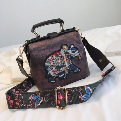 Seraphina | Women's Crossbody Bag - Unique Vintage Style with Embroidered Details