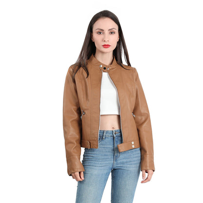 Everly | Women's Fitted Leather Jacket – Sleek & Chic Wardrobe Essential