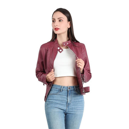 Everly | Women's Fitted Leather Jacket – Sleek & Chic Wardrobe Essential