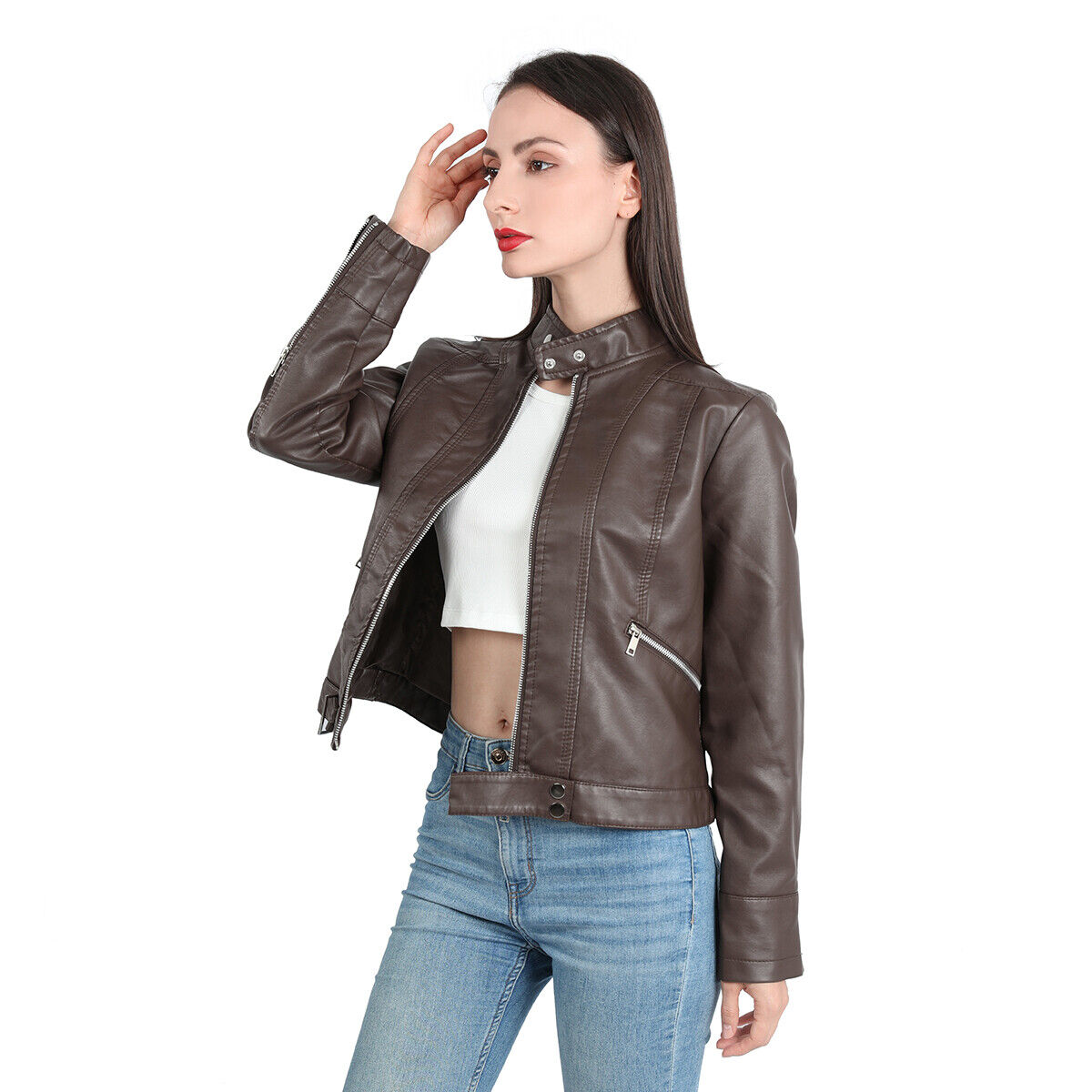 Everly | Women's Fitted Leather Jacket – Sleek & Chic Wardrobe Essential