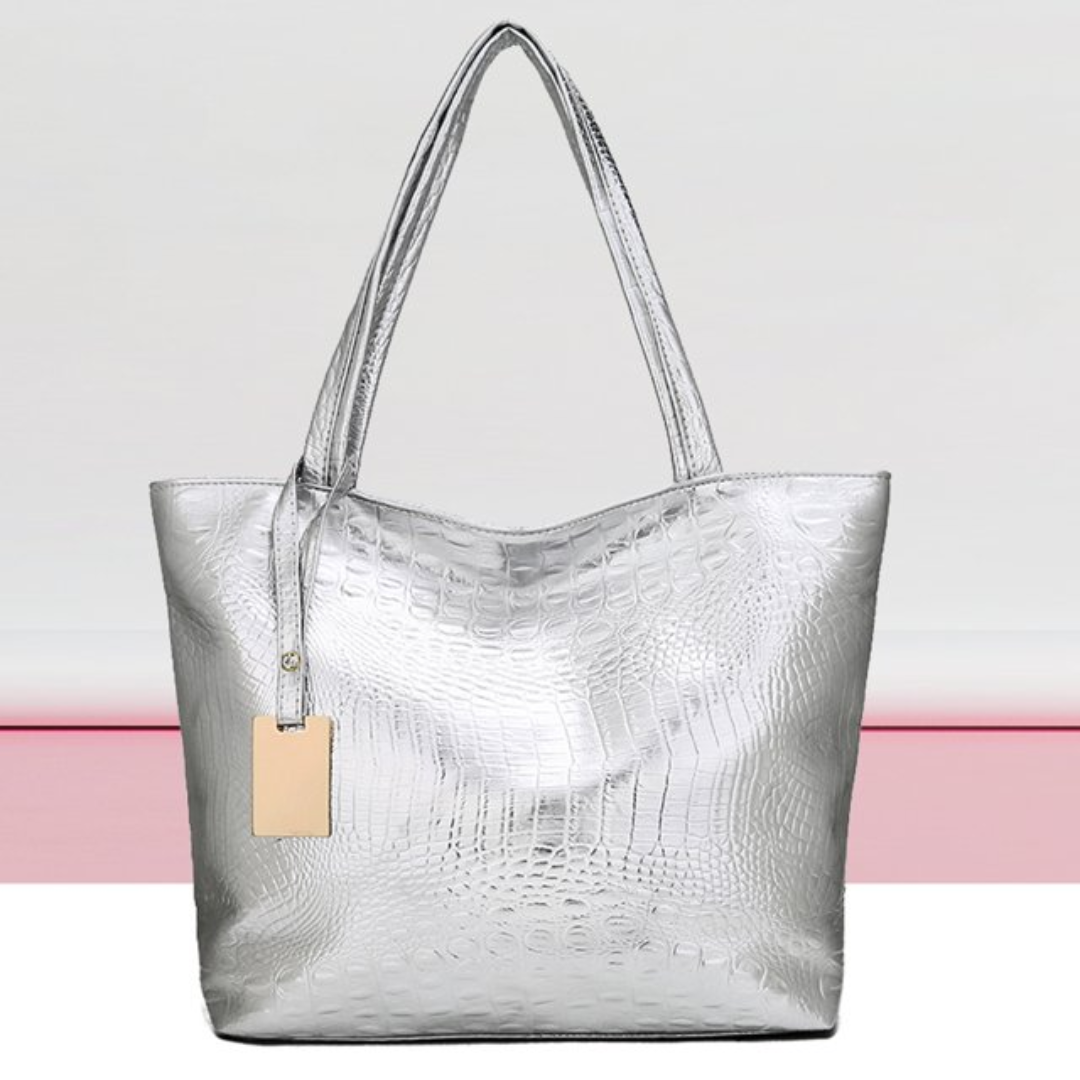 Anastasia | Women's Shoulder Bag - Spacious & Stylish with Crocodile Skin Texture