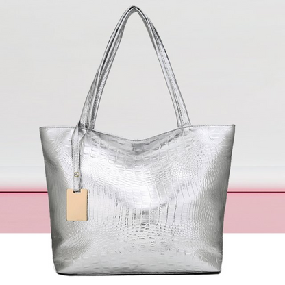 Anastasia | Women's Shoulder Bag - Spacious & Stylish with Crocodile Skin Texture