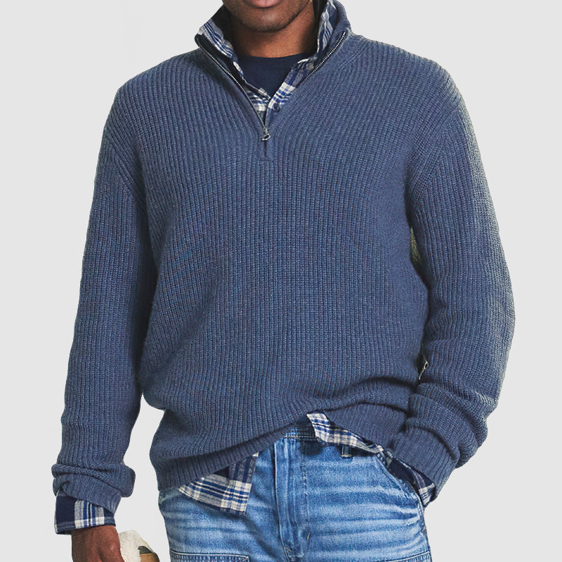 Vance | Half-Zip Knitted Sweater for Men