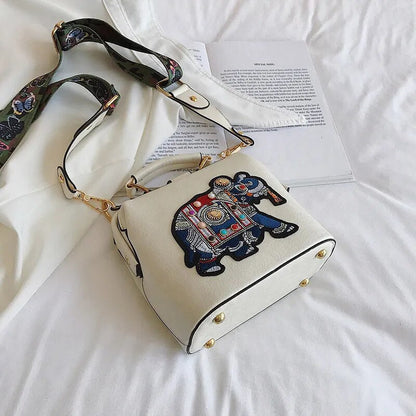 Seraphina | Women's Crossbody Bag - Unique Vintage Style with Embroidered Details