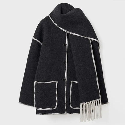 Clara | Women's Scarf Coat - Effortless Elegance for Cooler Days