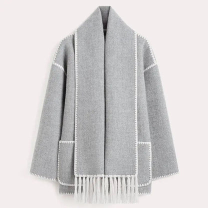 Clara | Women's Scarf Coat - Effortless Elegance for Cooler Days